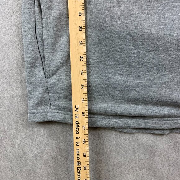 Under Armour Mens Sweater Medium Gray Hoodie Long Sleeve Canada Flag Big Logo - Picture 8 of 9